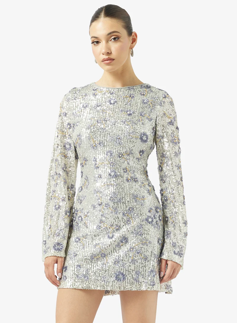 جاست مي فستان واسع الأكمام مطبوع